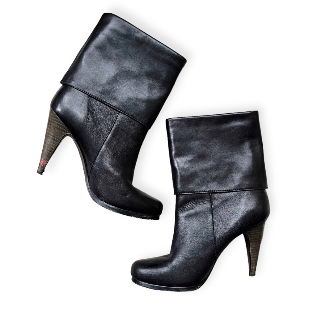 Coach Womens Legra Ankle Boots Booties Black Stacked Heel Tasseled, sz 7B - Picture 5 of 16